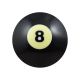 Betson Deluxe Series 2 1/4-in. #8 Replacement Billiard Ball