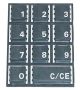 Key Pad Euro Gray Braille