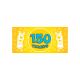 Yellow #150 Square Decal X4