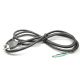 Power Cord, 18-guage, 3-wire, 8-foot