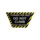 Raw Thrills Kong Front Cab Do Not Climb Trapezoid Decal