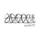 Raw Thrills TWD Rear Left Barbed Wire Decal