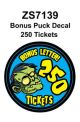 ICE Games Blue Zombie Guy 250 Tickets Bonus Puck Decal