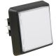 Large Square White Combo Illuminated Pushbutton