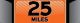 BAY TEK ORANGE 25 MILE DECAL
